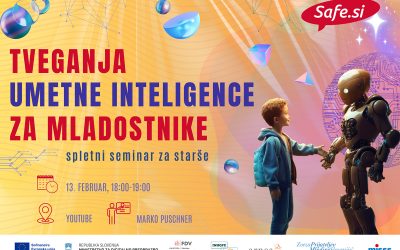 Spletno predavanje Tveganja umetne inteligence za mladostnike